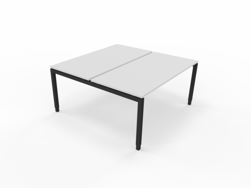 duo bench wit-zwart